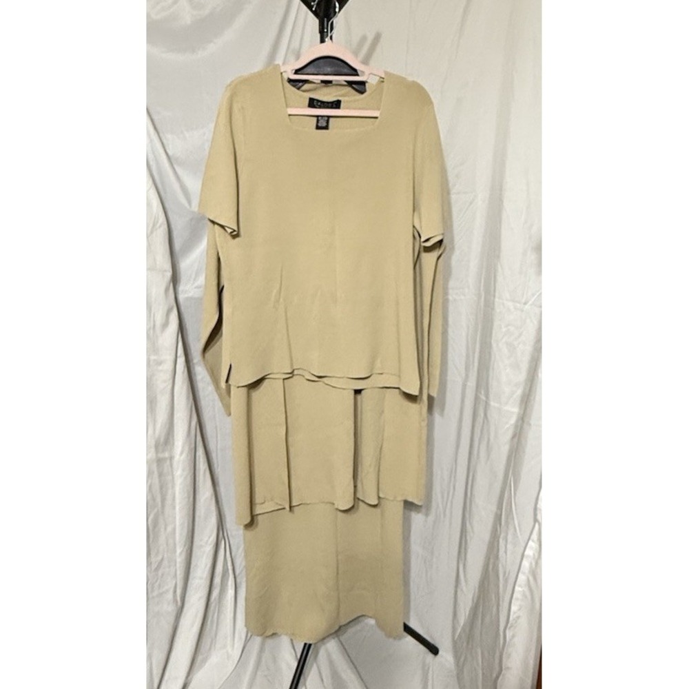 Dialogue 3 Pc Set Cardigan Top & Skirt